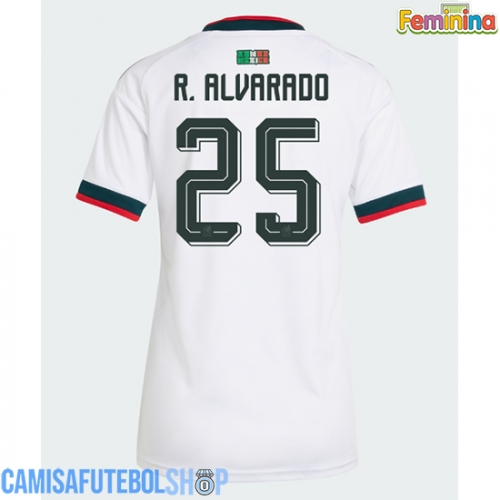 Camisa de time de futebol México Roberto Alvarado #25 Replicas 2º Equipamento Feminina Mundo 2026 Manga Curta
